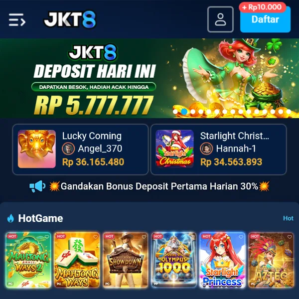 JKT8 Bonus Member Baru 100%